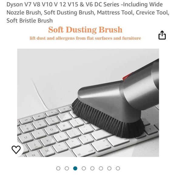 Dyson Vacuum Soft Bristle & Corner Cleaning Accessory - Picture 5 of 6